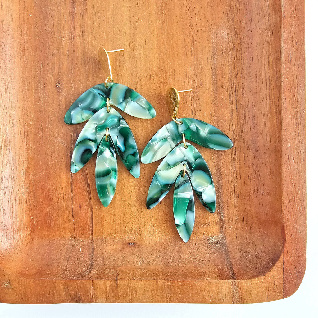 Kailani Earrings - Palm Lustre