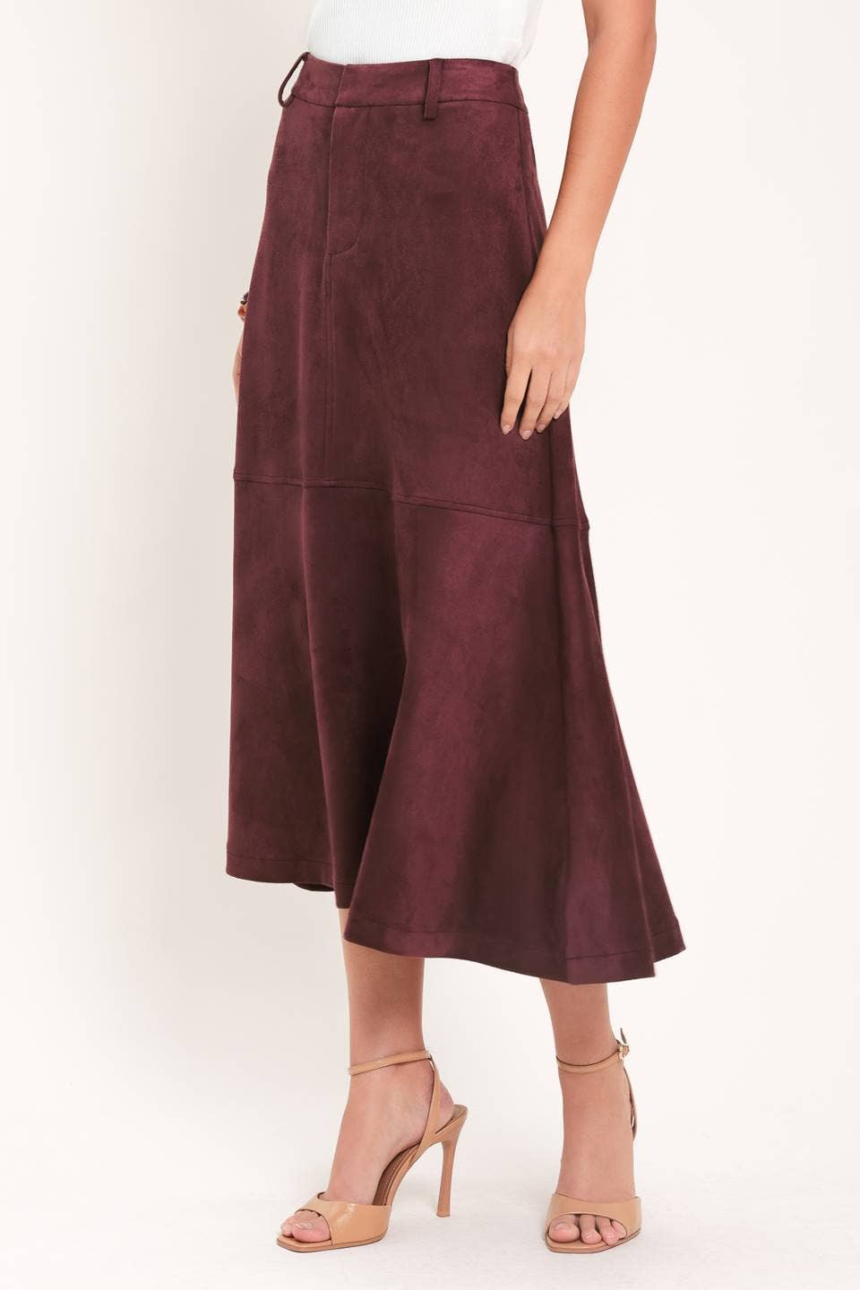 Arizona Suede Midi Skirt