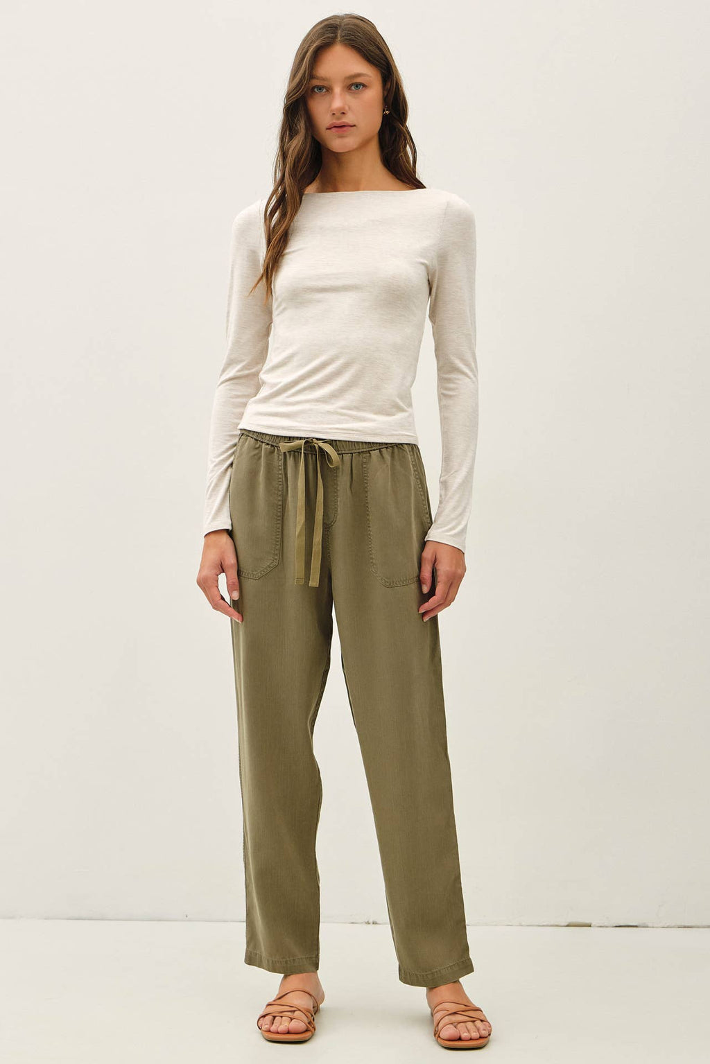 Rumors Tencel Tapered Pants