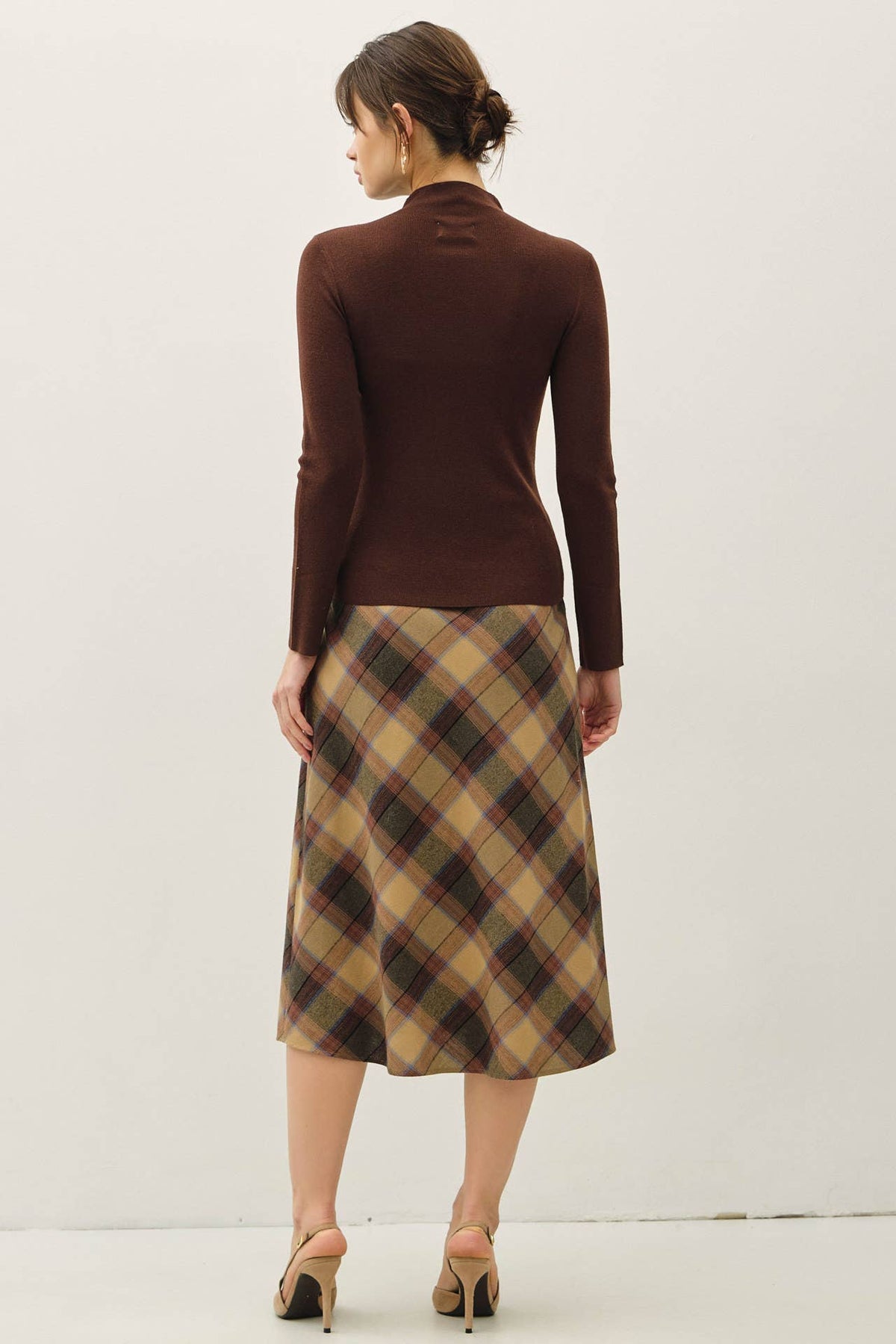 Gigi Mock Neck Ribbed Top