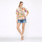 Tangerine Bloom Top