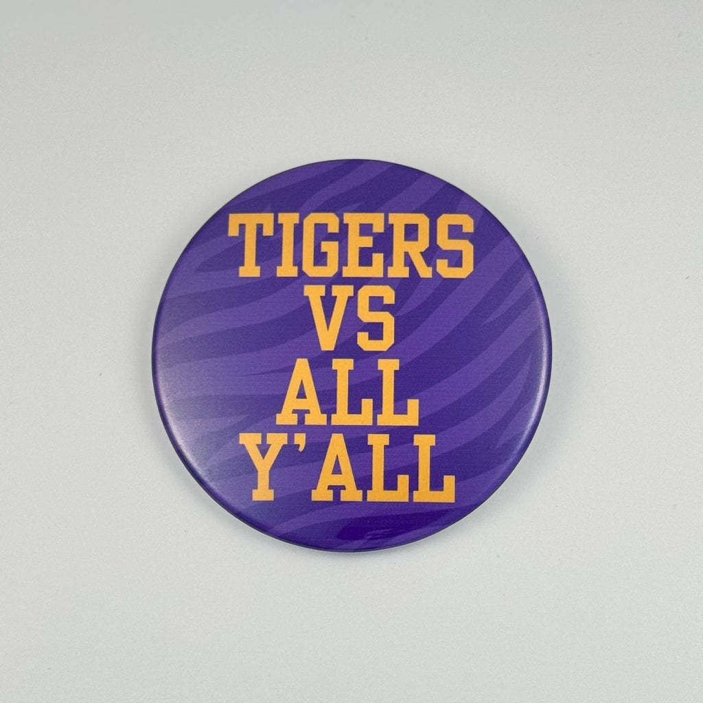 Tigers vs All Y'all Button
