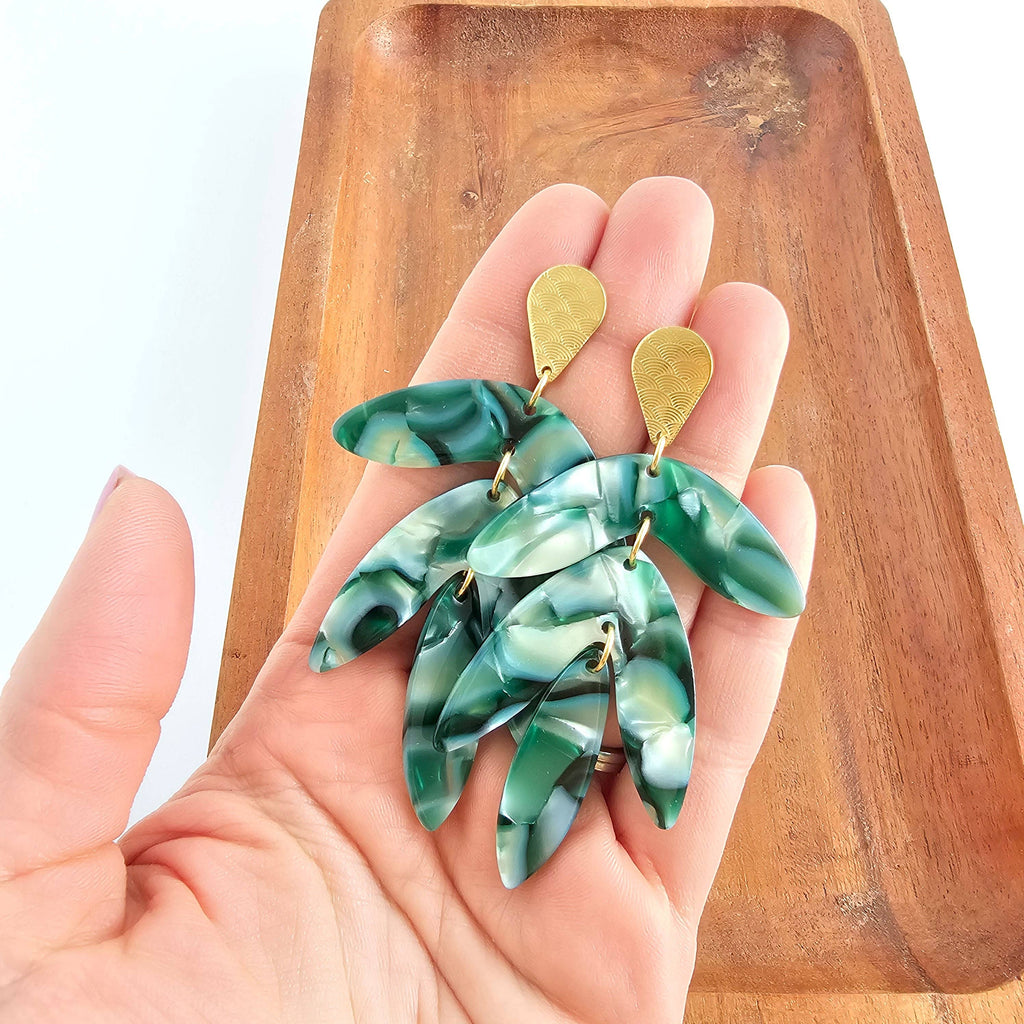 Kailani Earrings - Palm Lustre