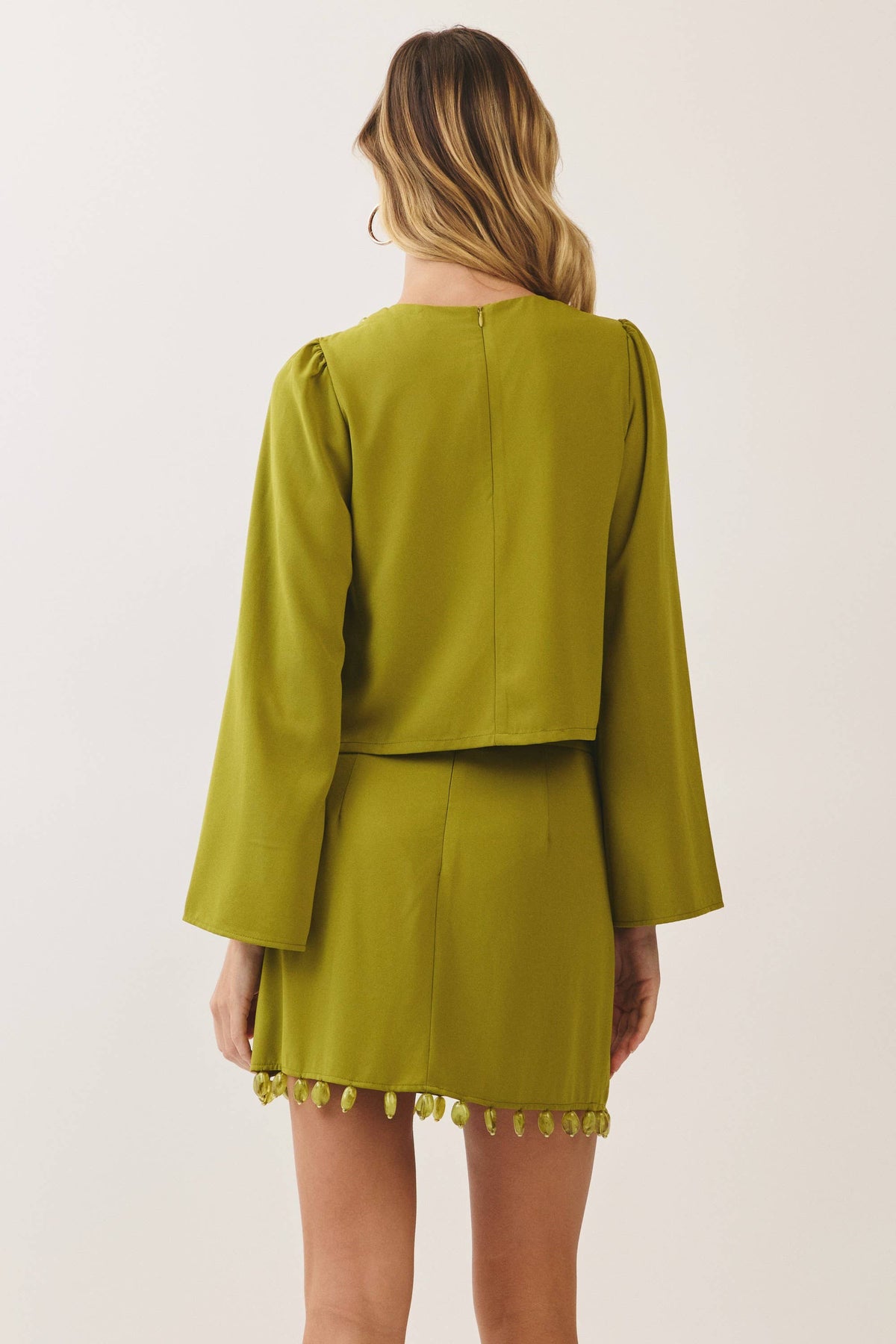 Tina Beaded Bell Sleeve Top