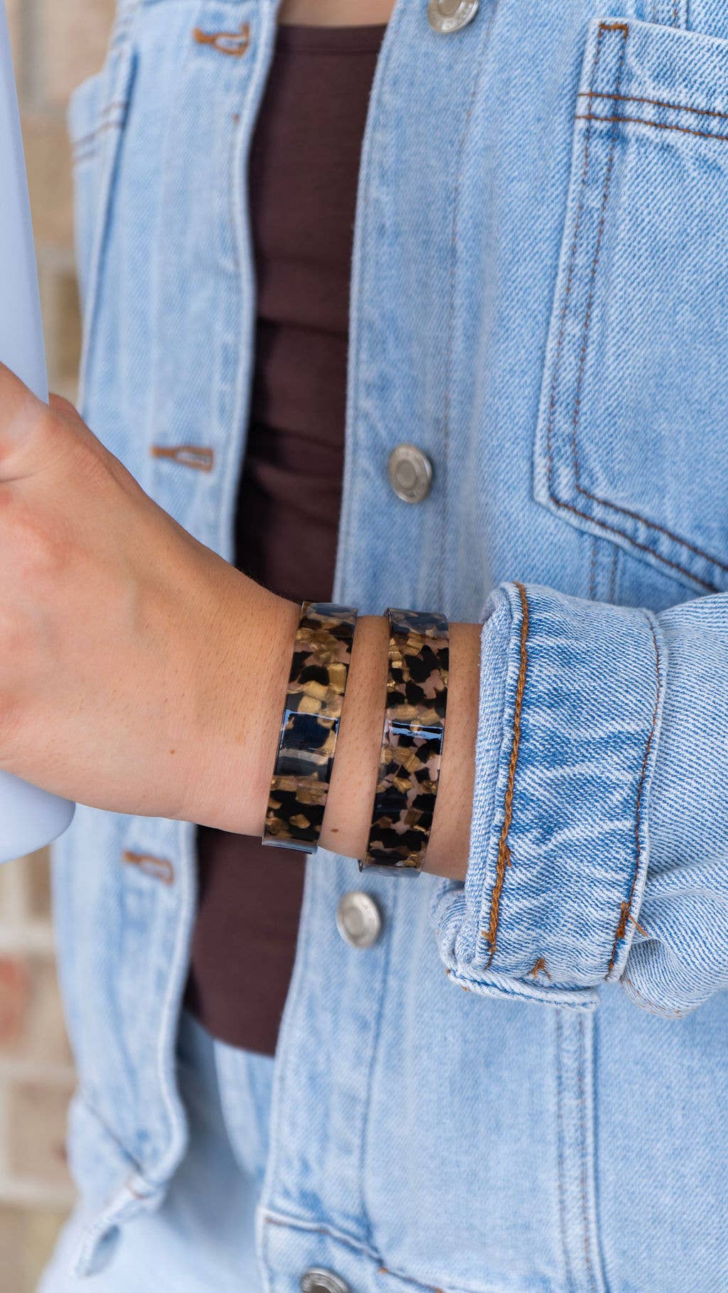 Brynn Bracelet - Black & Bronze - Small