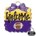 Purple and Yellow Gold Football Scallop w / mini