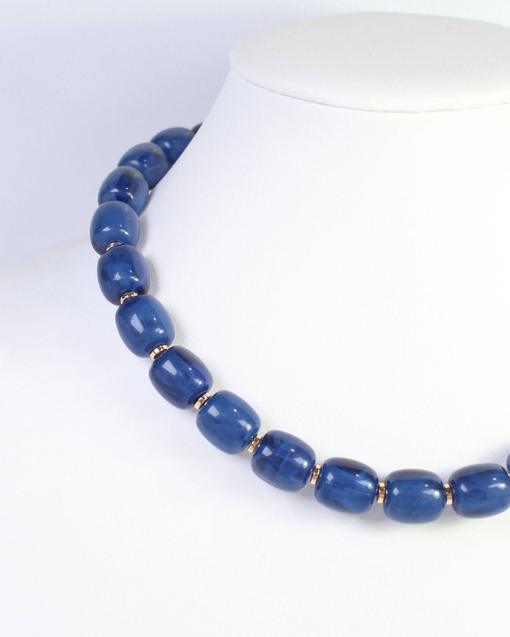 Karsyn Beaded Magnetic Necklace Navy