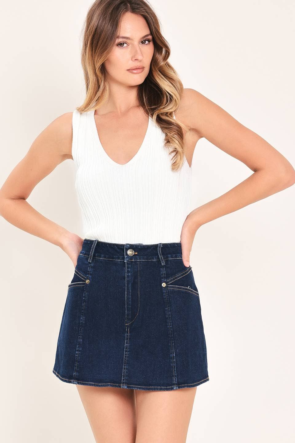 Ariel Denim Skort
