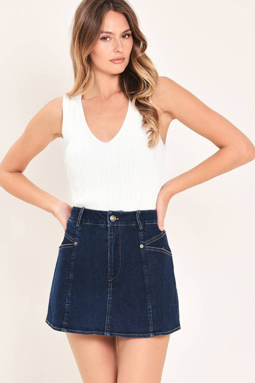Ariel Denim Skort