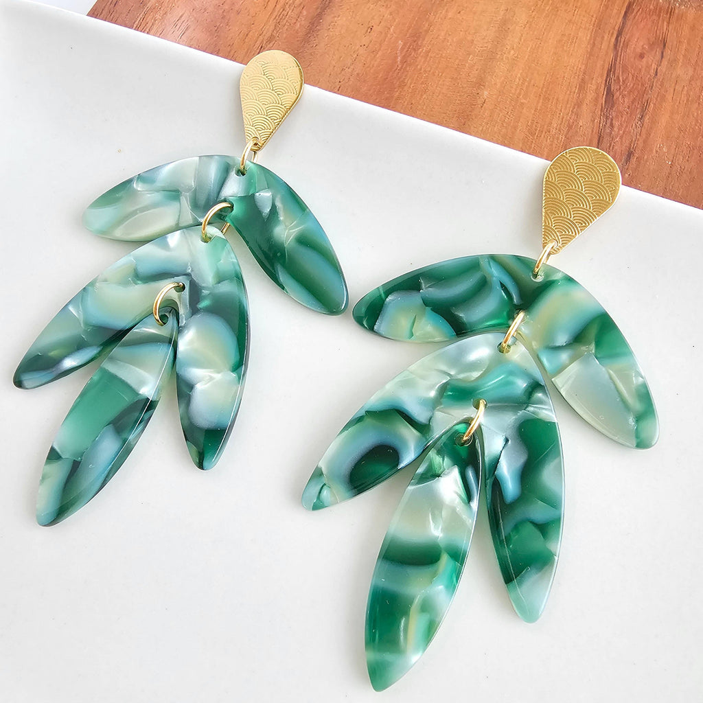 Kailani Earrings - Palm Lustre
