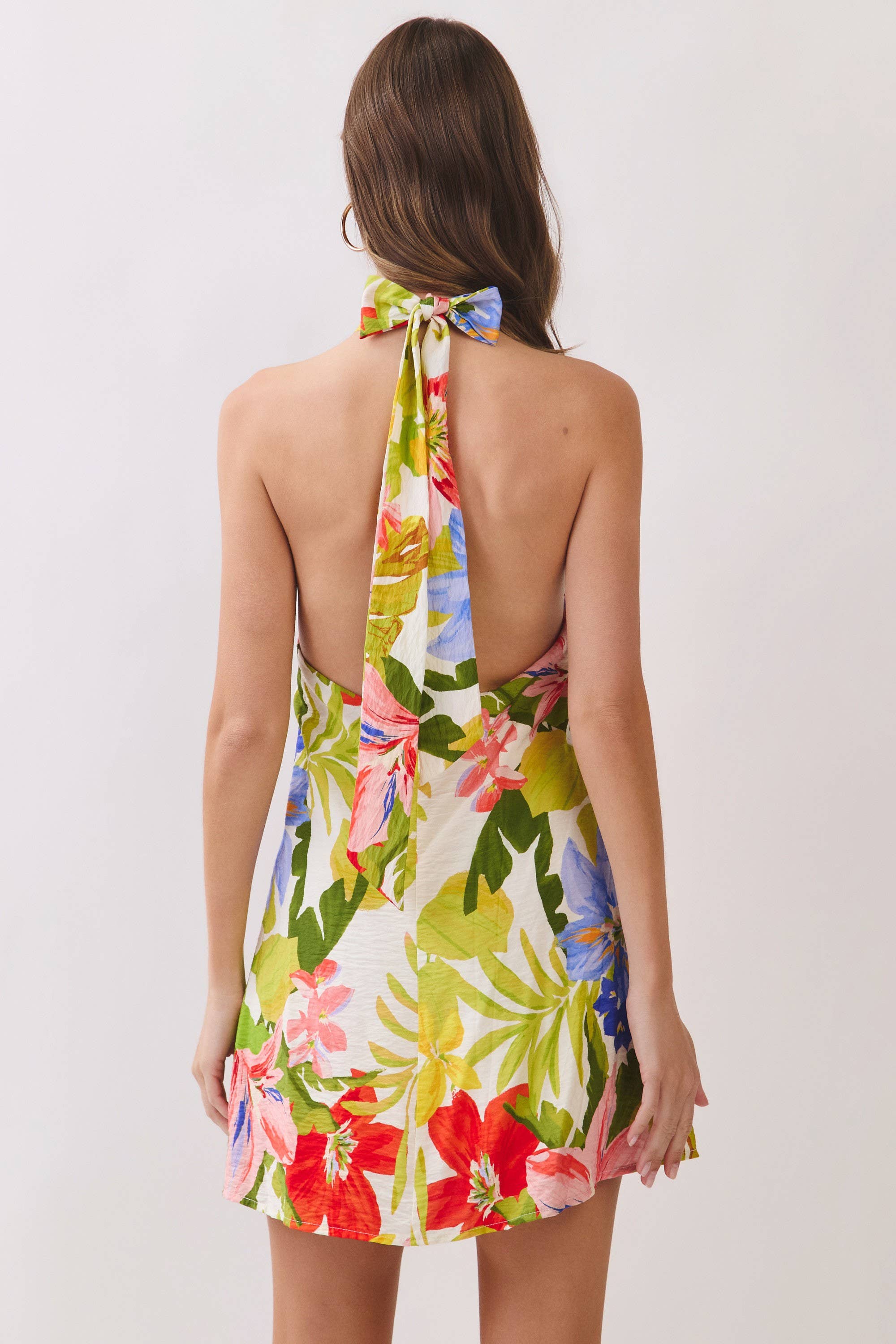 Kylie Floral Halter Dress