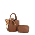 Tillie Scarf Vegan Leather Tote Set
