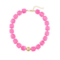 Preston Chunky Beaded Necklace - Hot Pink