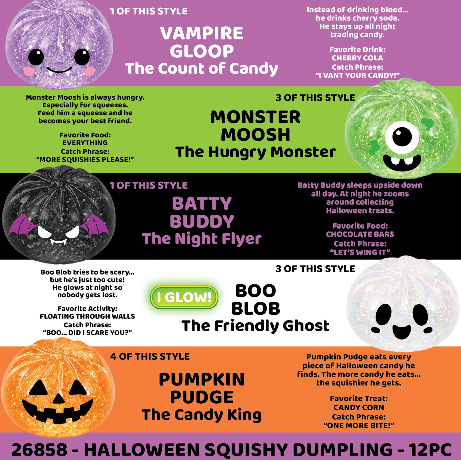 Fun Doh Halloween Dumpling Squishy Toy