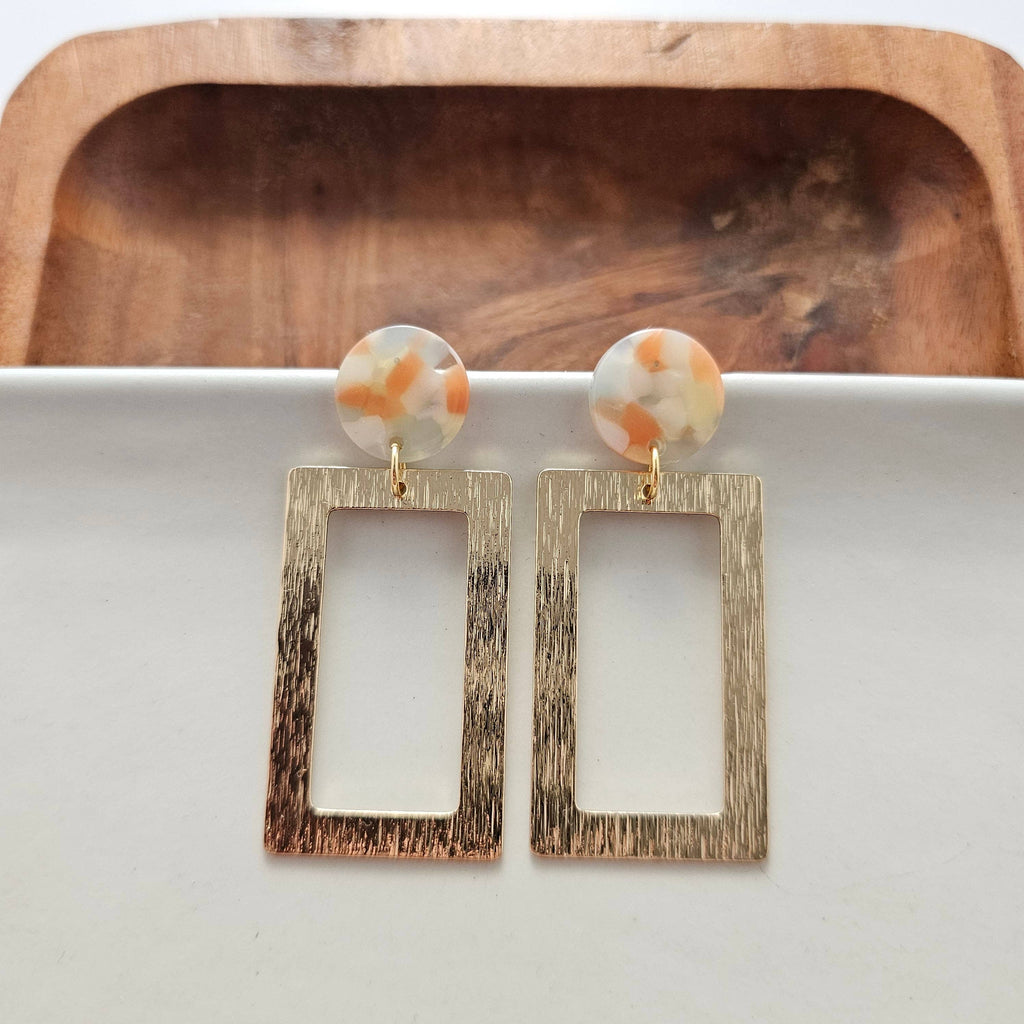 Rebecca Earrings - Orange Dream