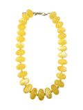 Angie Chunky Beaded Necklace - Yellow