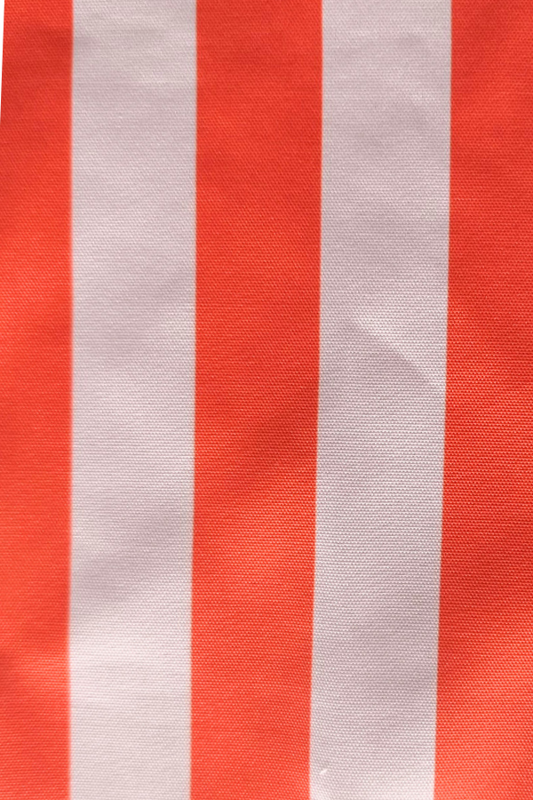 Georgia Orange Striped Canvas Tote Bag