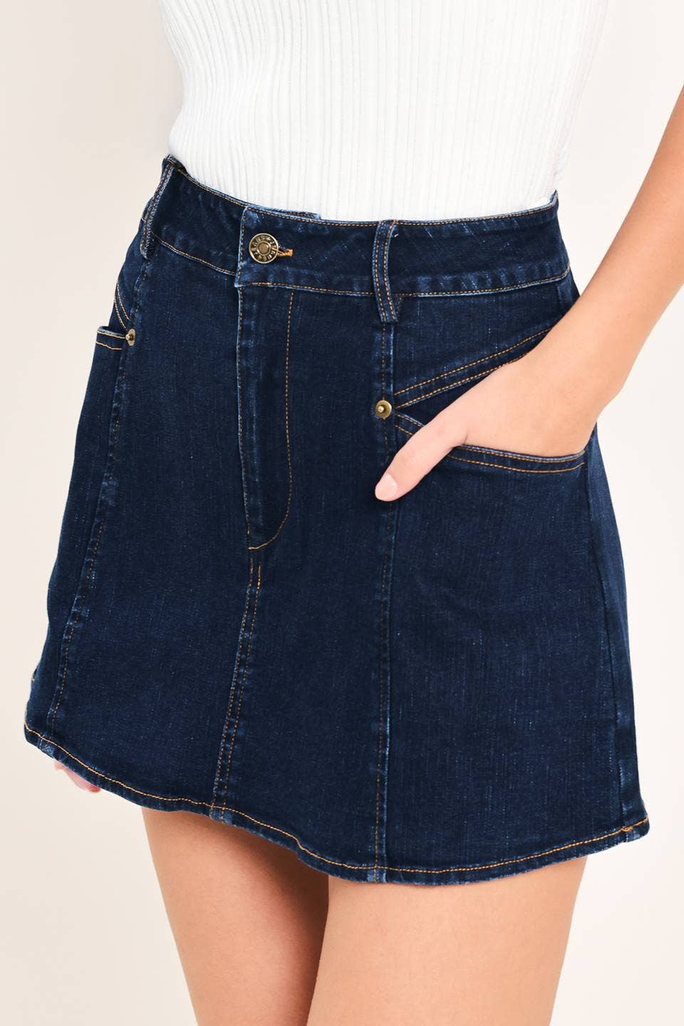 Ariel Denim Skort