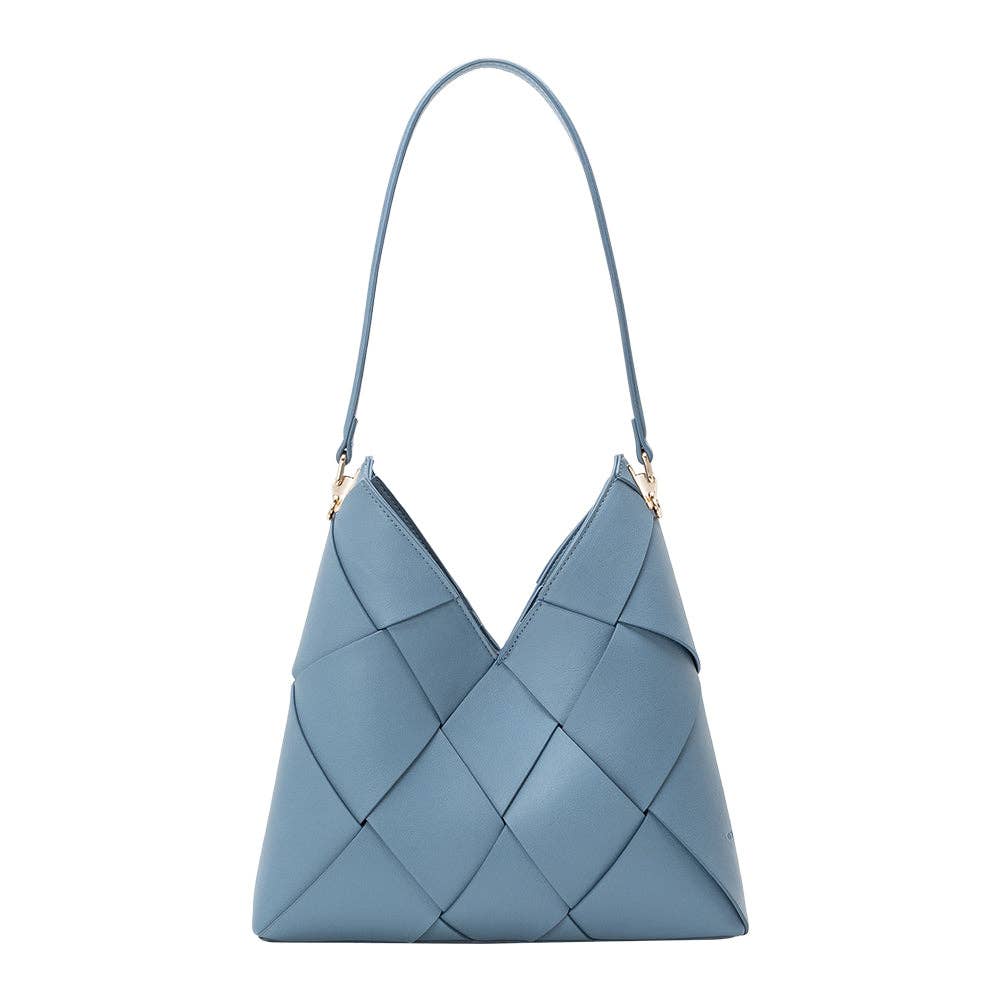 Phaedra Slate Recycled Vegan Leather Shoulder