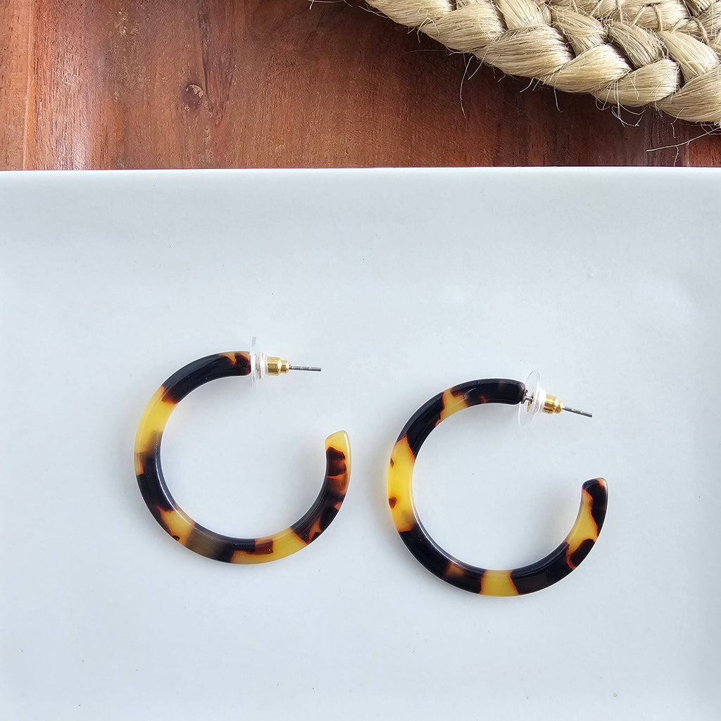 Camy Hoops - Tortoise