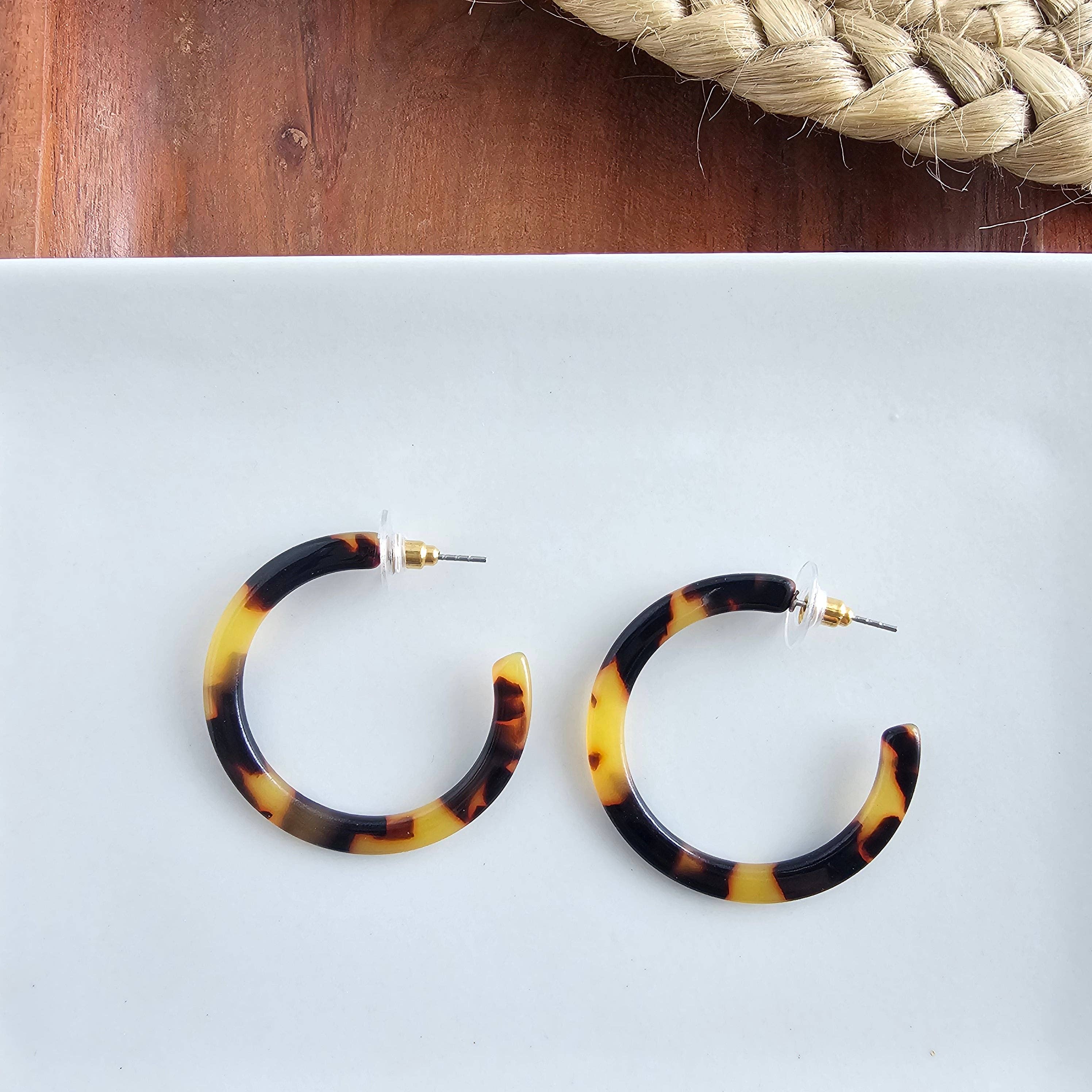 Camy Hoops - Tortoise