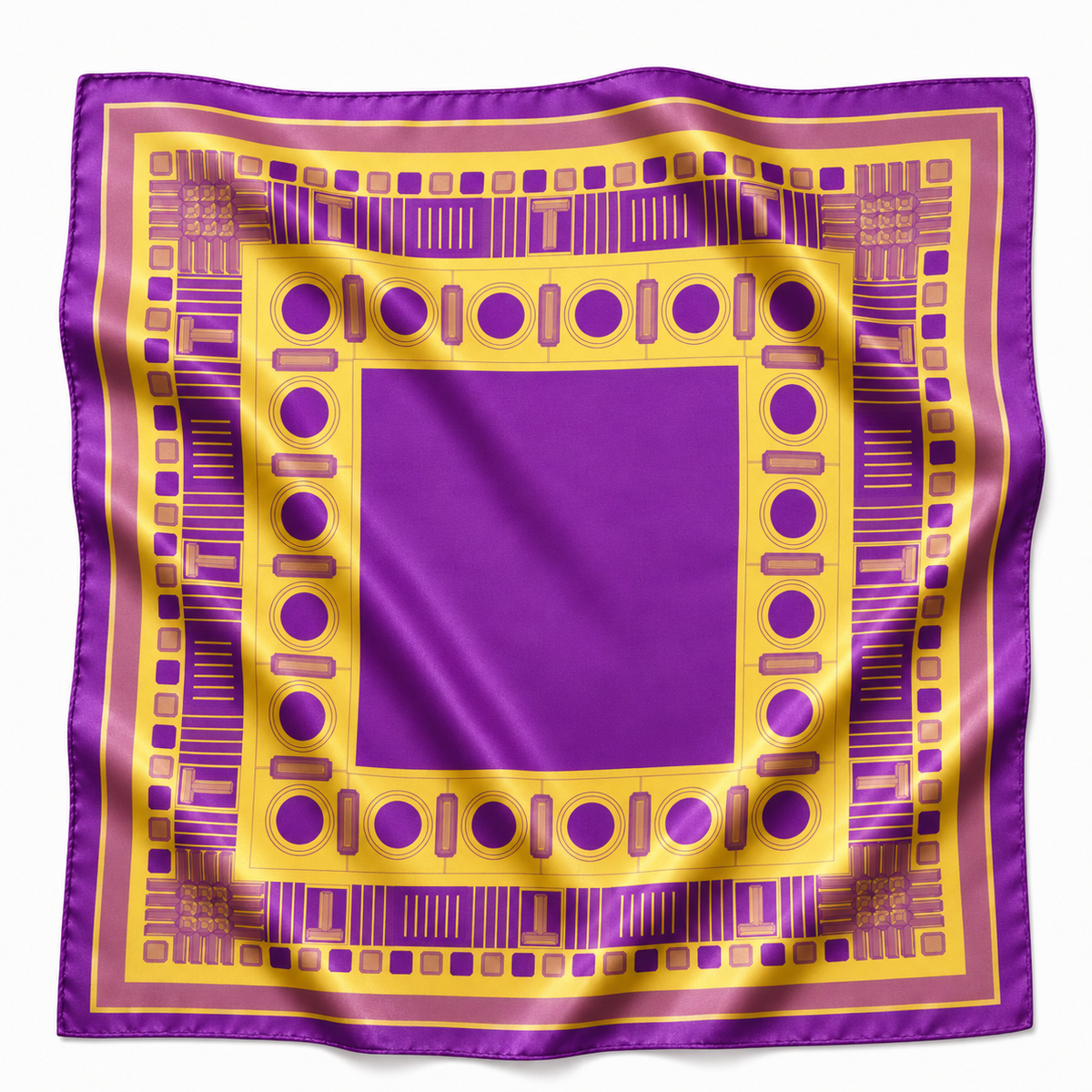 32" Purple & Gold Gameday Bandana Scarf