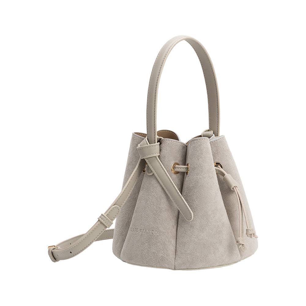 Laguna Mini L.Gray Recycled Vegan Suede Top Handle Bag