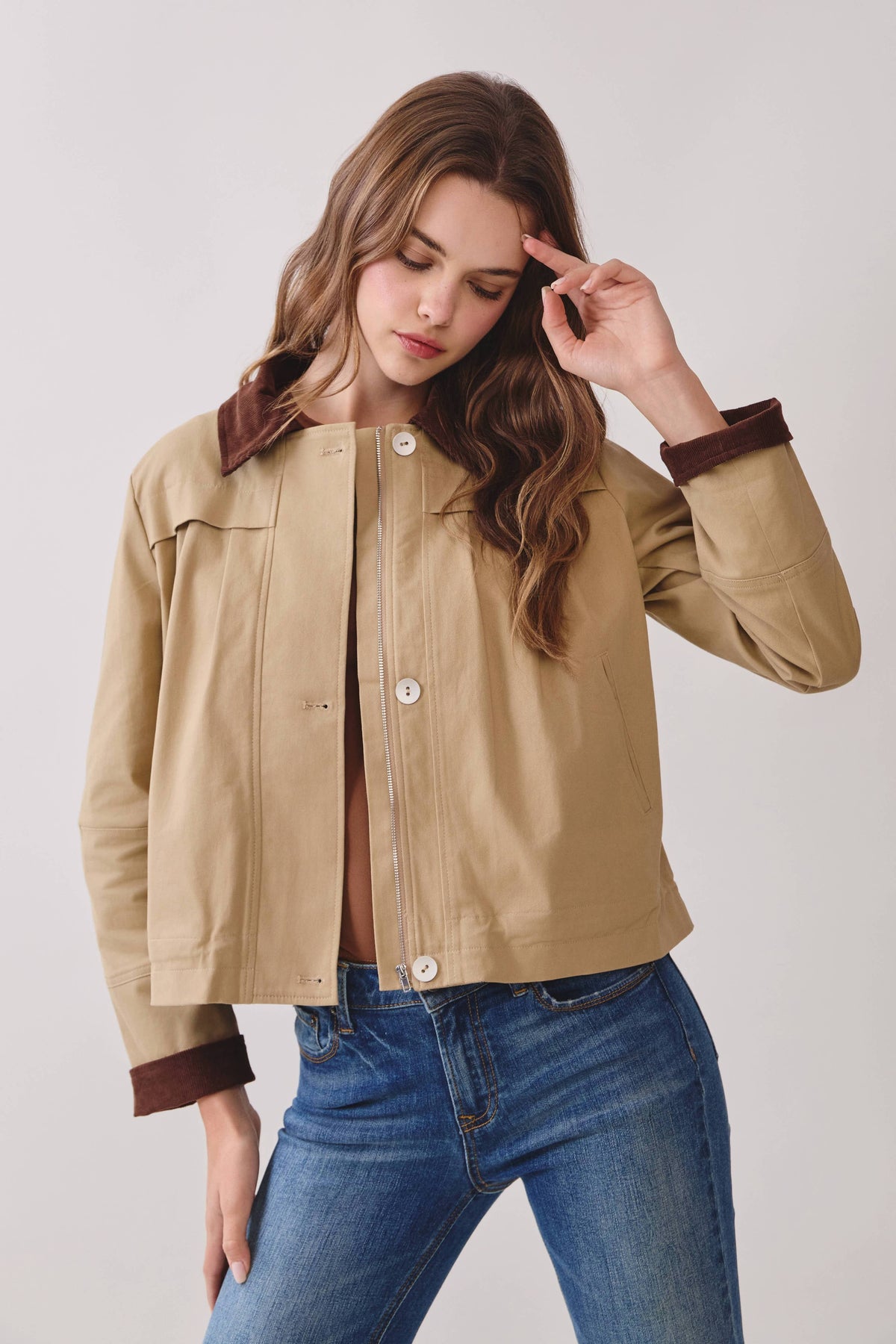 Martha Corduroy Cropped Jacket