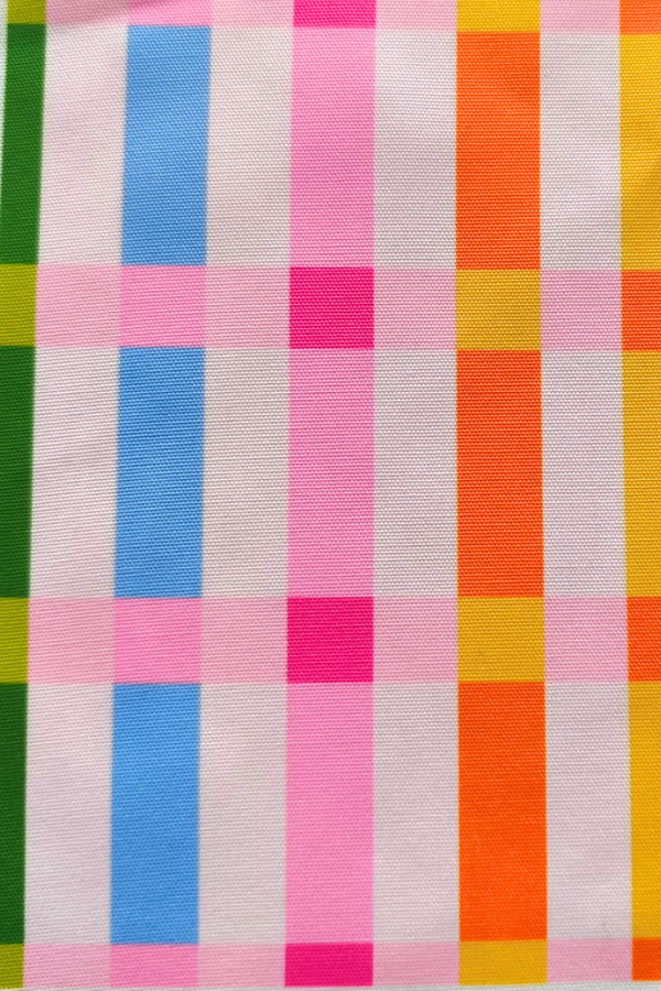 Ella Multicolor Striped Canvas Tote Bag