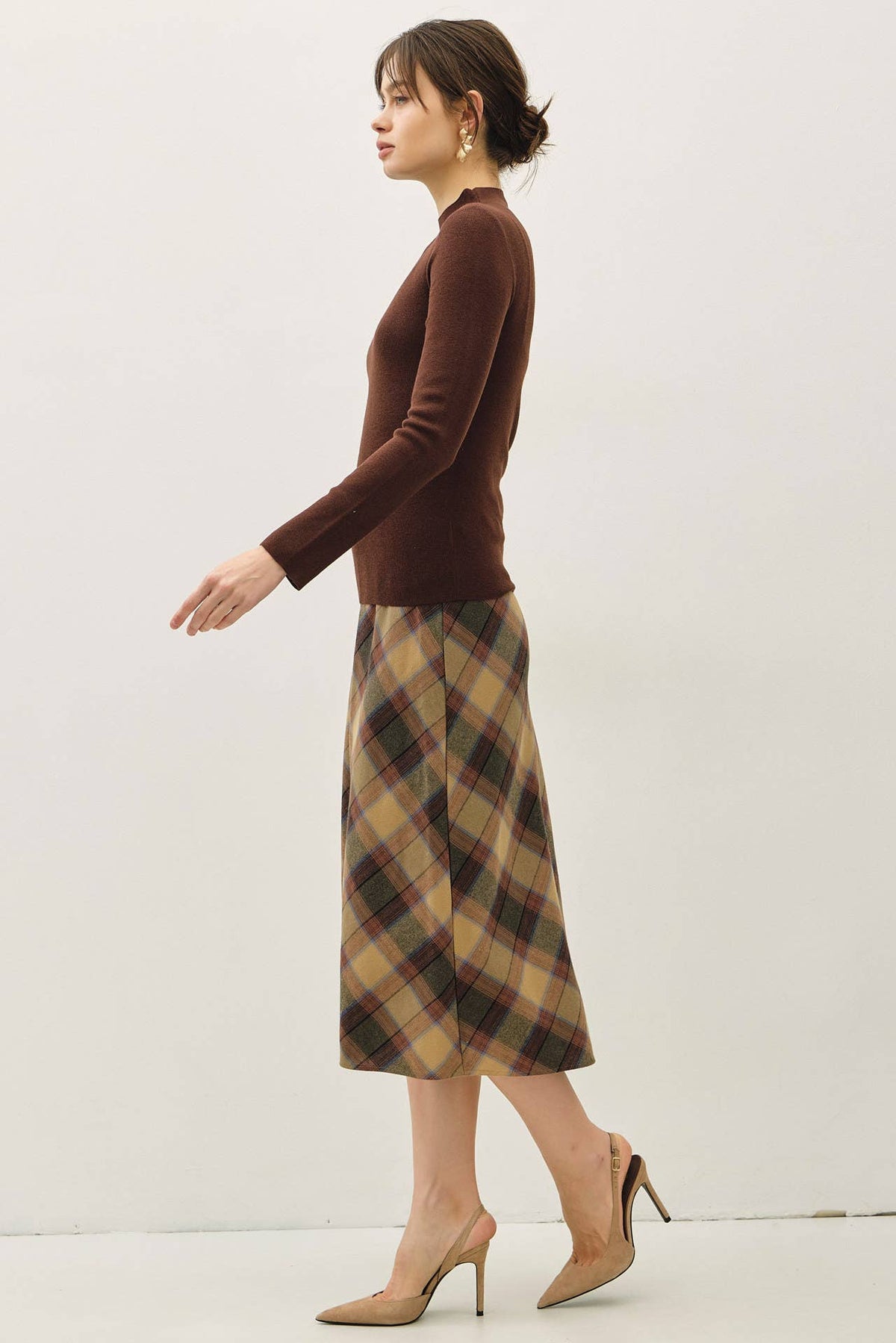 Gigi Mock Neck Ribbed Top