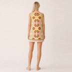 Seaside Mosaic Shift Mini Dress