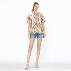 Tangerine Bloom Top