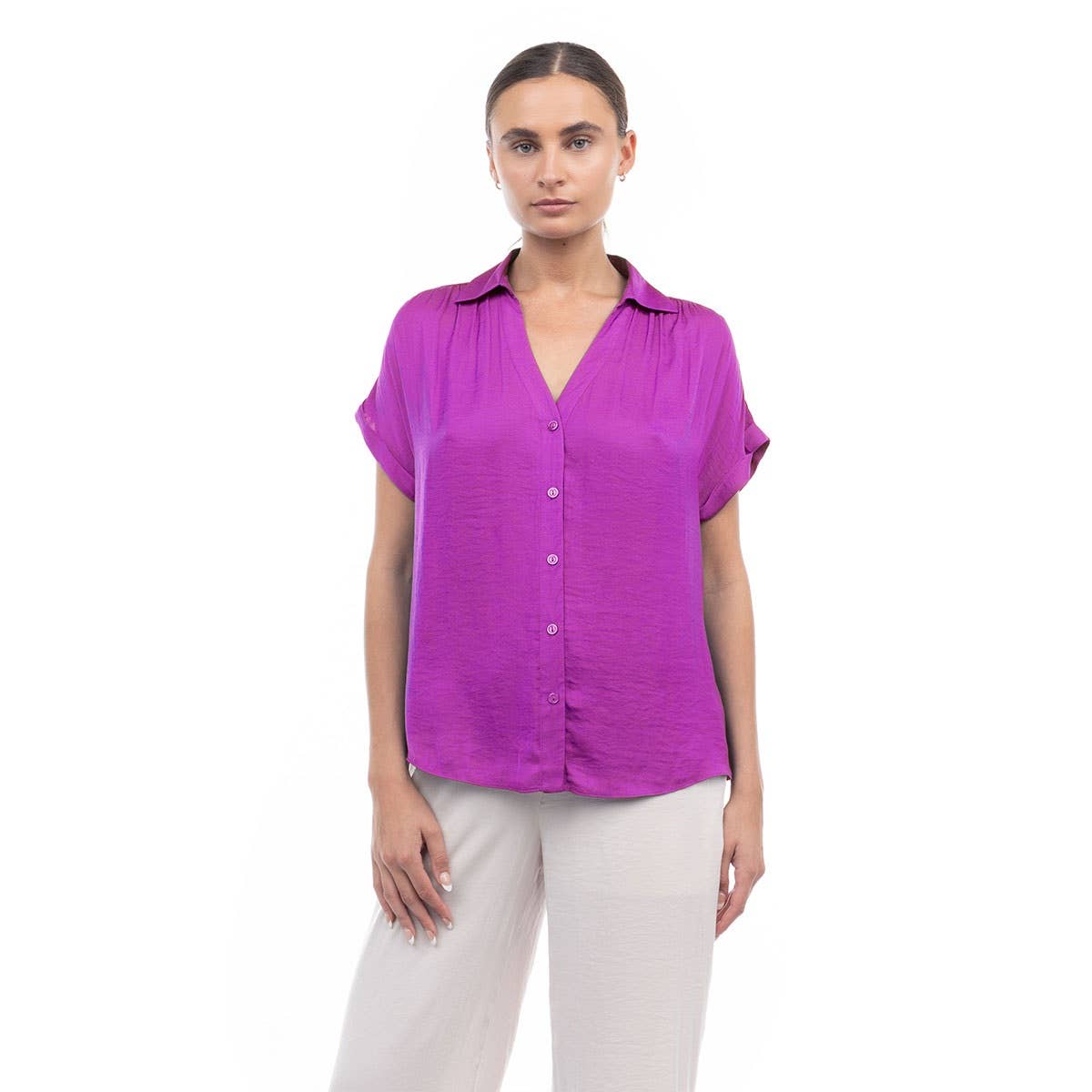 Violet Dream Satin Top