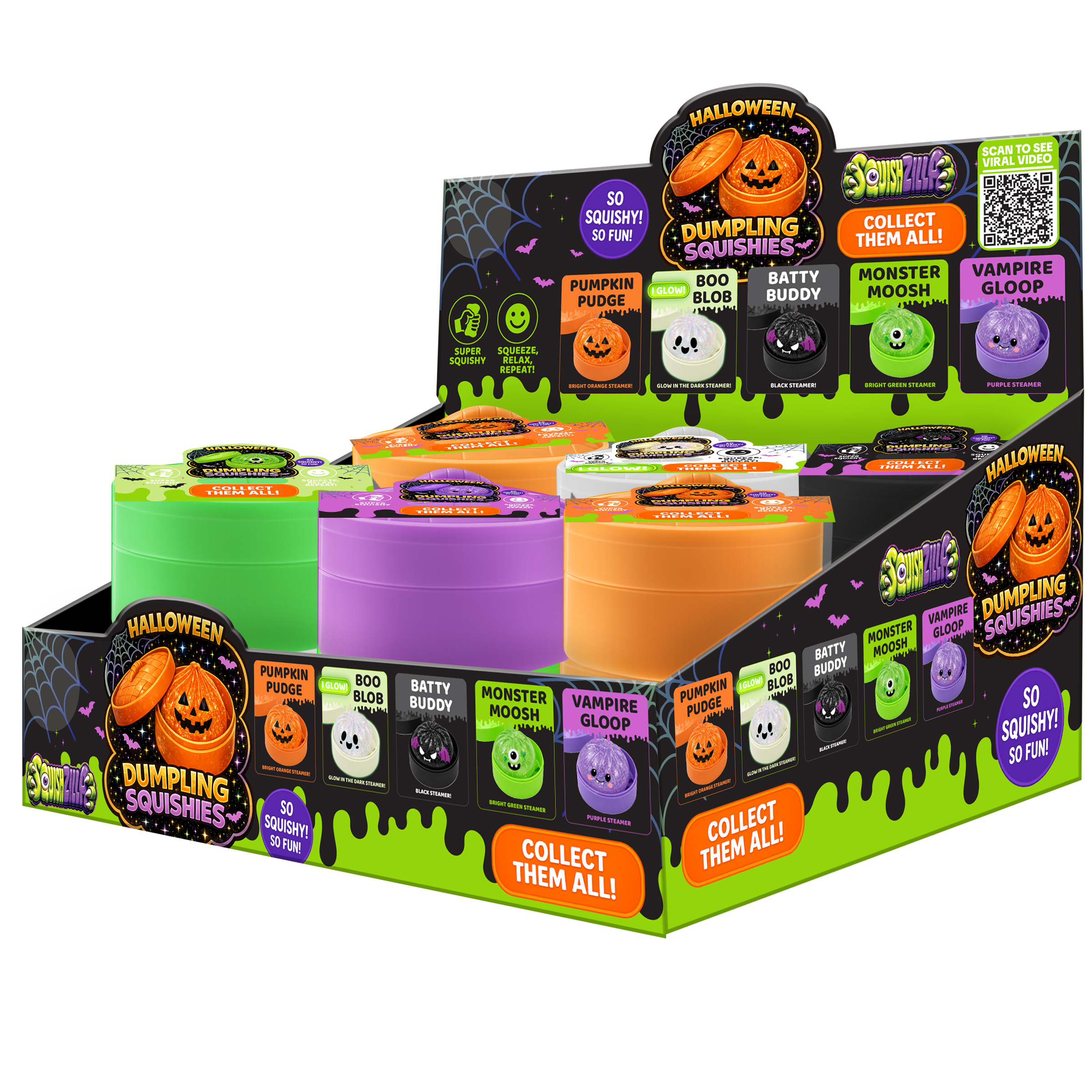 Fun Doh Halloween Dumpling Squishy Toy
