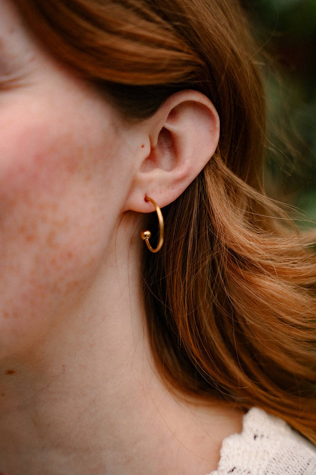 Magnolia Hoops - Alpine Green