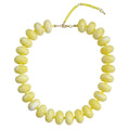 Marlan Chunky Beaded Necklace- Yellow Mix