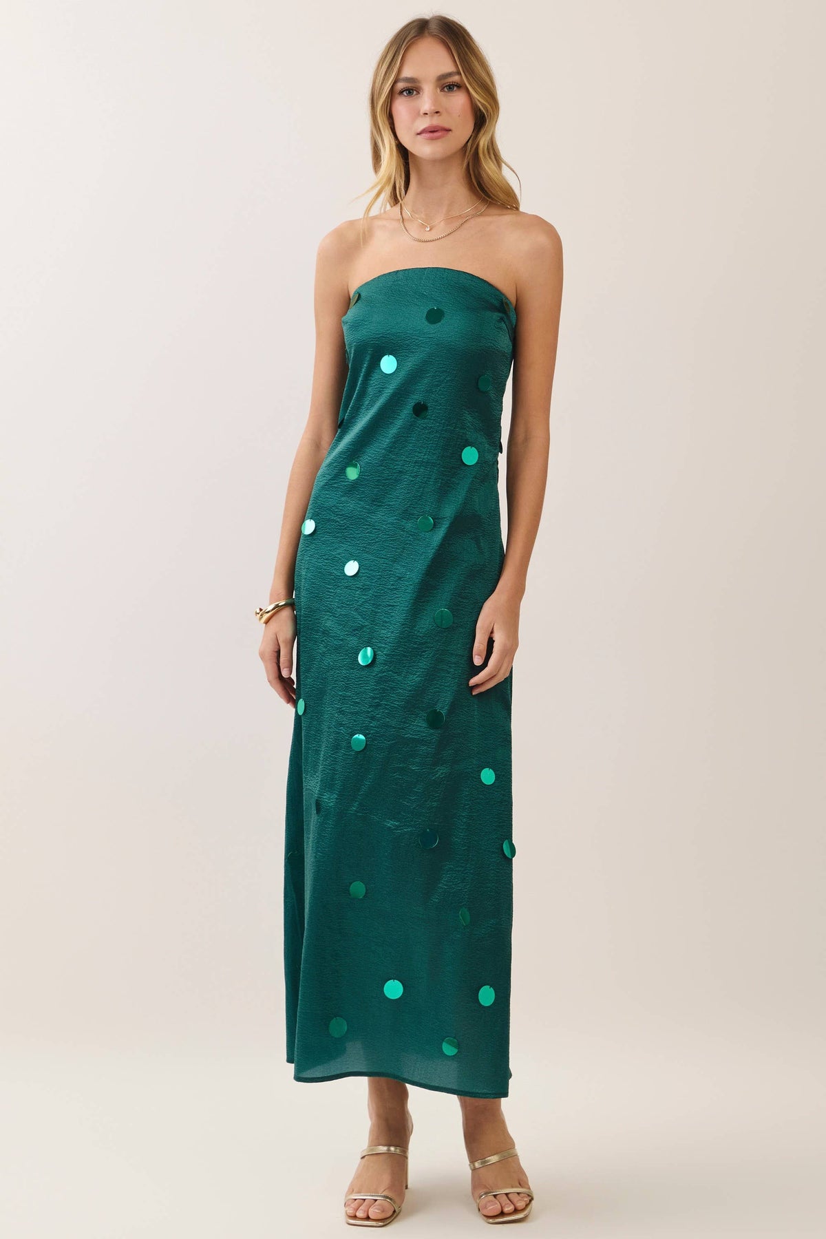 Molly Sequin Strapless Dress
