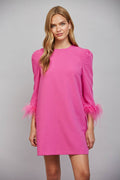 Marissa Feather Trim Dress