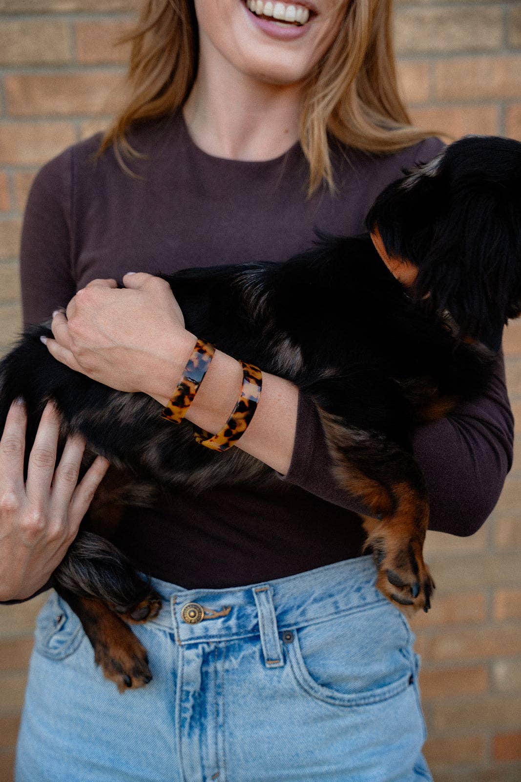 Brynn Bracelet - Tortoise Standard Acrylic Cuff