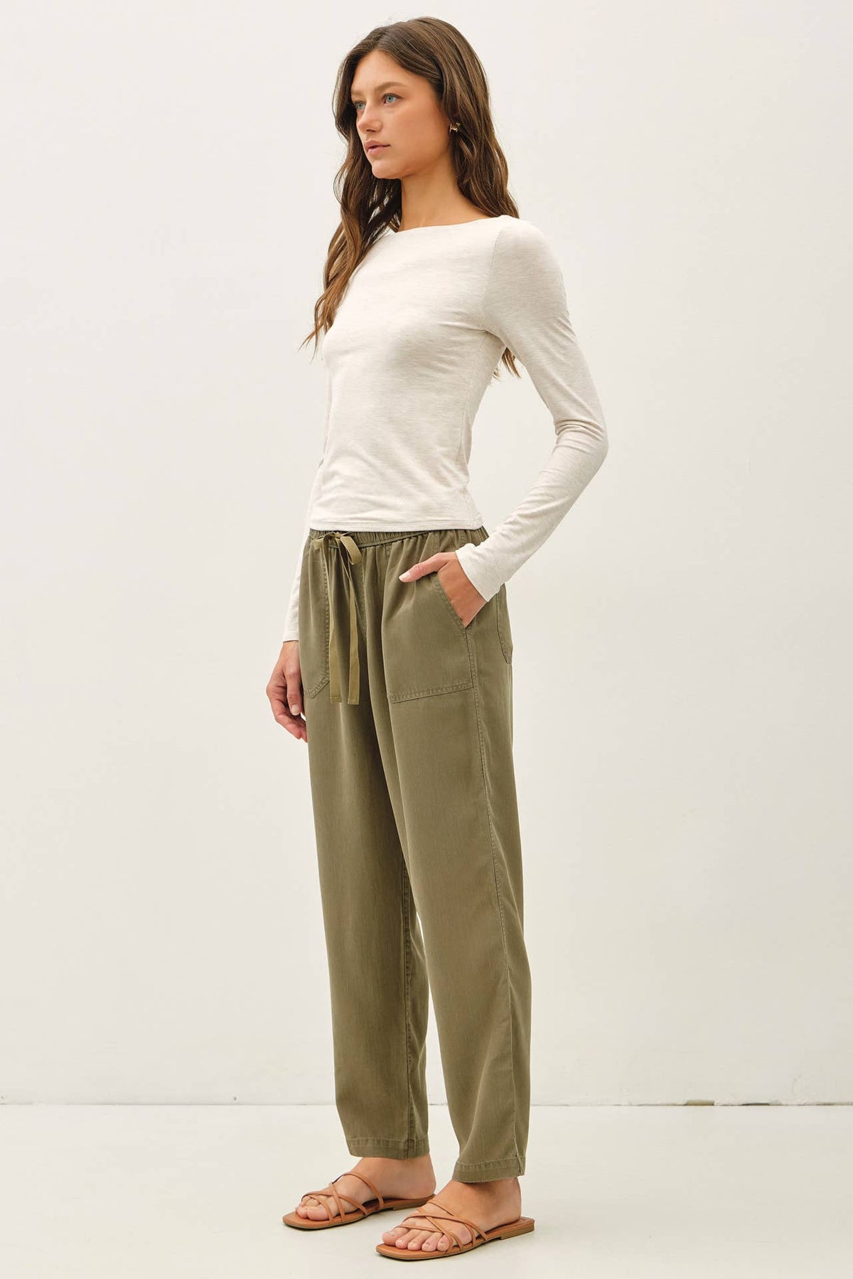 Rumors Tencel Tapered Pants