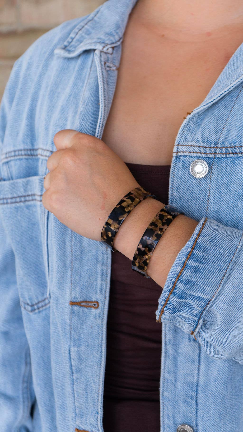 Brynn Bracelet - Black & Bronze - Small