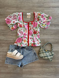 Stratton Floral Peplum Top